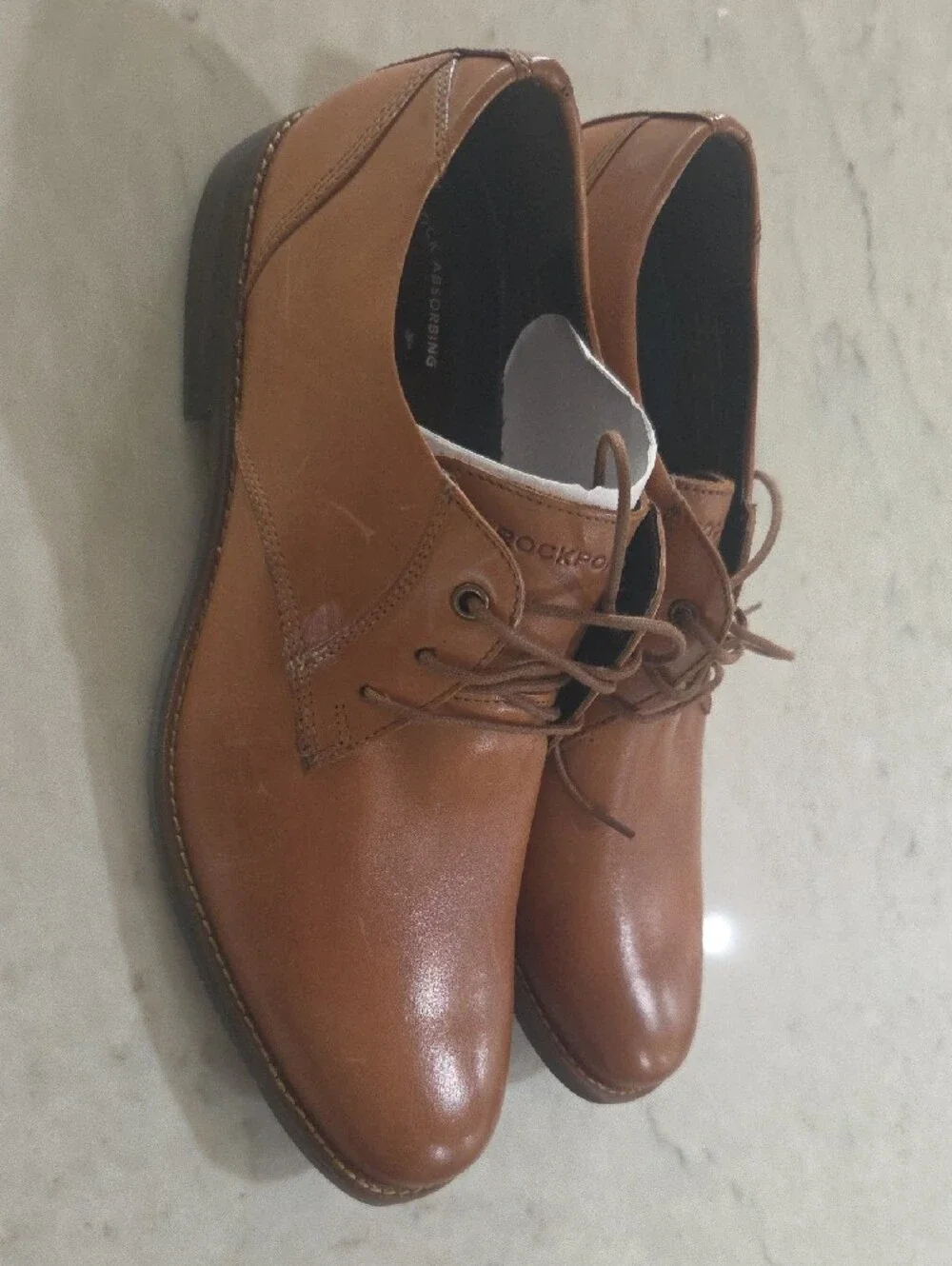 Rockport Men's Tan Leather Chukka Boots